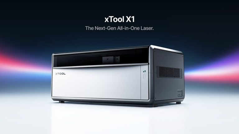 xTool X1 laser shown with xTool’s launch tagline